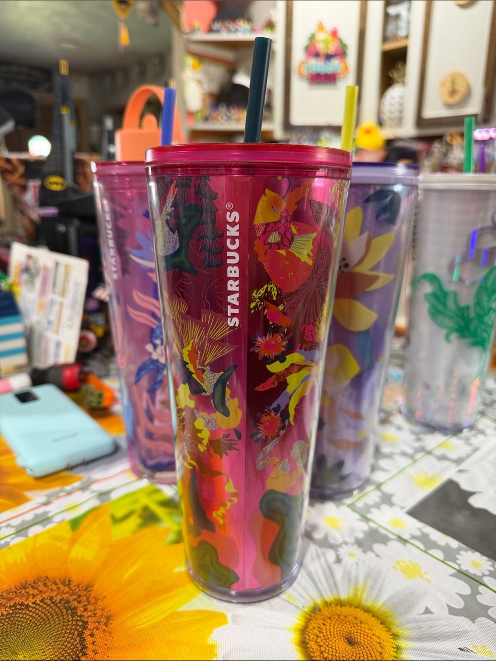 Starbucks Multicolor Abstract Tumbler